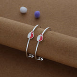 Little Red Cup Silver Kids Bangles (0-5 Years) | 925 Hallmark | Daily Wear Gift for Kids