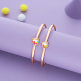 Little Rosy Unicorn 925 Silver Kid Bangles (0-5 Yrs)