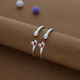 Little Sparrow Silver Kids Bangles (0-5 Years) | 925 Hallmark | Daily Wear Gift for Kids