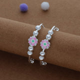 Little Wonders Kid Silver Bangles (0-6 Yrs) | 999 Hallmark | Adjustable Kid Bangle | Daily Wear