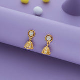 Bloom Shine 925 Gold Polish Silver Kid Drop Earring(6+ Yrs)