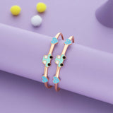 Lovely Drive Silver Adjustable 925 Kid Bangles (0-5 Yrs)