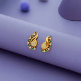 Mango Swirl 925 Silver Stud Earring
