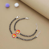 Cute Lioness 925 Silver Nazariya Bracelet|Adjustable| Everyday Wear| 6Months - 2Yrs
