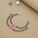 Lotus Bloom 925 Silver Nazariya Bracelet| Adjustable| Everyday Wear| 6Months - 2Yrs