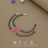 Lotus Bloom 925 Silver Nazariya Bracelet| Adjustable| Everyday Wear| 6Months - 2Yrs