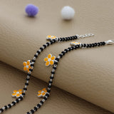 Mini Hanging Flower 925 Silver Nazariya Bracelet| Adjustable| Everyday Wear| 6Months - 2Yrs