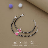 Little Princess Charm 925 Silver Nazariya Bracelet| Adjustable| Everyday Wear| 6Months - 2Yrs