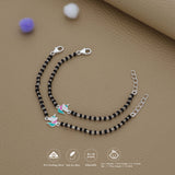 Little Blue Unicorn Charm 925 Silver Nazariya Bracelet| Adjustable| Everyday Wear|6Months - 2Yrs