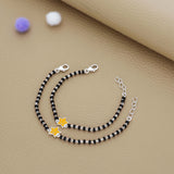 Little Yellow Star Charm 925 Silver Nazariya Bracelet| Adjustable| Everyday Wear| 6Months - 2Yrs