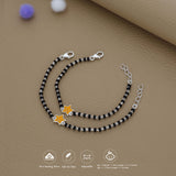 Little Yellow Star Charm 925 Silver Nazariya Bracelet| Adjustable| Everyday Wear| 6Months - 2Yrs
