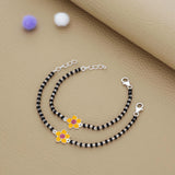 Sunshine Princess 925 Silver Nazariya Bracelet| Adjustable| Everyday Wear| 6Months - 2Yrs