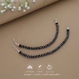 Cute Black Protector 925 Silver Kid Nazariya Bracelet(1-3 Yrs)