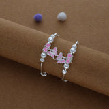 Dreamy Butterfly Charm 999 Silver Kid Bangles(0-5 Yrs)