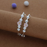 Pastel Petal Kid Silver Bangles (0-3 Yrs) | 999 | Adjustable Kid Bangle | Daily Wear