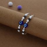 Evil Eye Silver Kid Bangles (0-6 Yrs) | 925 Hallmark | Adjustable | Everyday Wear