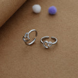 Promise Knot Silver Toering | 925 Hallmark | Adjustable | Lightweight | Fancy Wear