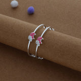 Prosper Trunk Silver Kids Bangles (0-5 Years) | 925 Hallmark | Daily Wear Gift for Kids