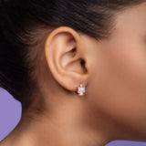 Cute Kitty 925 Silver Earrings For Kids (3+ Yrs)