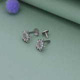 Radiant Sunburst Crystal 925 Silver Stud for Kids & Teen(10+ Yrs)