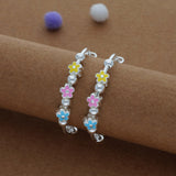 Rainbow Bloom Kid Silver Bangles (0-3 Yrs) | 999 | Adjustable Kid Bangle | Daily Wear