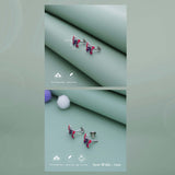 Rainbow Butterfly 925 Silver Stud Earring