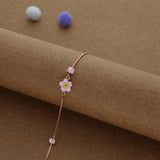 Cute Floral Glow Kid 925 Silver Bracelet(1-7 Yrs)