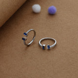 Sapphire Gleam Silver Toering | 925 Hallmark | Adjustable | Lightweight | Fancy Wear