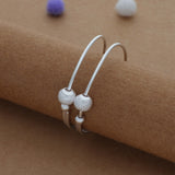 Simple Bead 925 Silver Kid Bangles for Daily Use (0-2 Yrs)