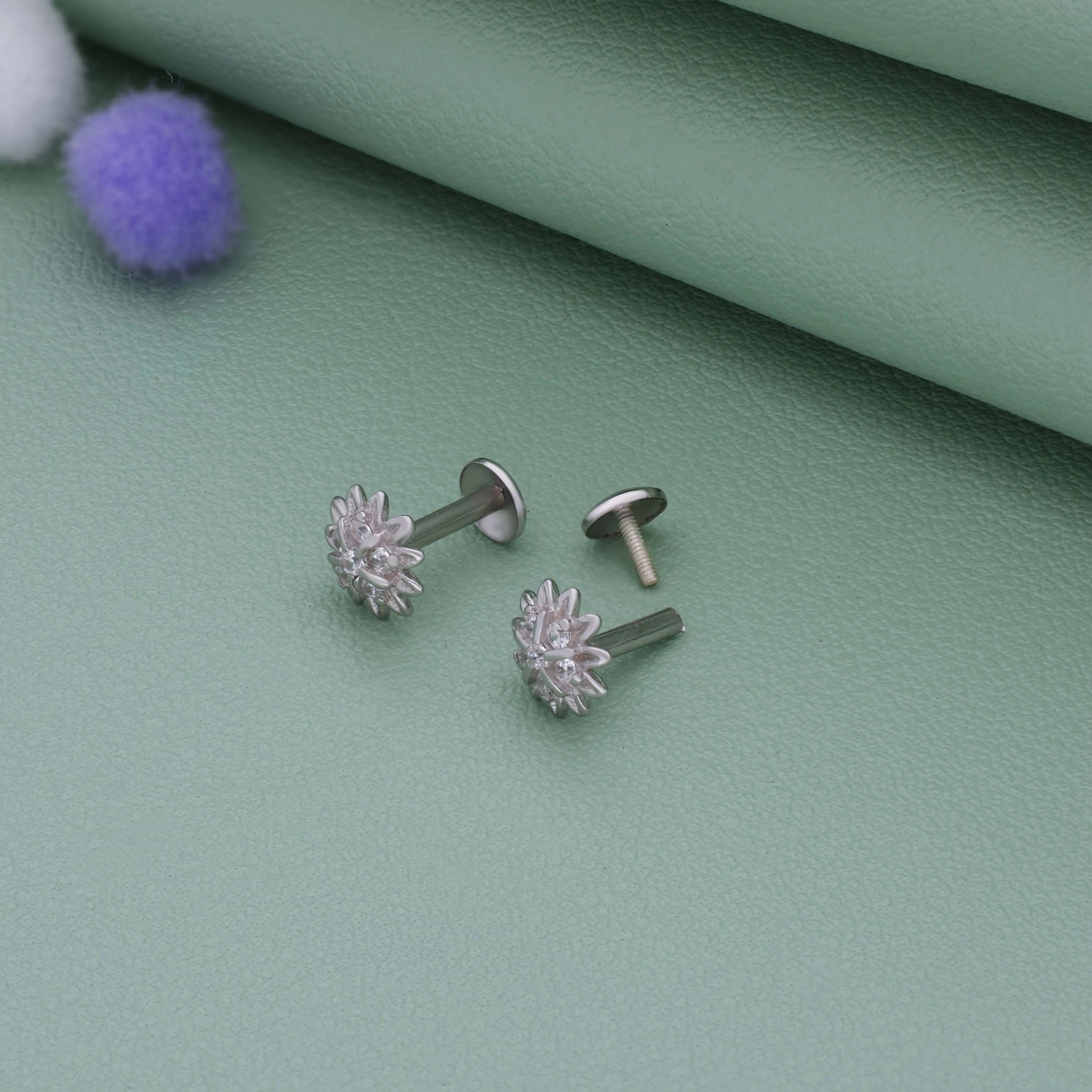 Starburst Floral 925 Silver Stud for Kids & Teen(10+ Yrs)