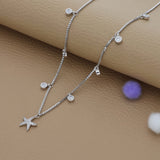 Starfish Charm Silver Necklace | 925 Hallmark | Minimalist Daily Wear| Ideal Valentine’s Day Gift for Women