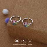 Rainy Color Adjustable 925 Silver Fancy Toering