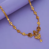 Temple Grace 925 Gold Polish Silver Necklace