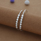 Tiny Ball Bead 925 Silver Kid Bangles for Daily Use (0-5 Yrs)