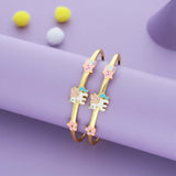 Unicorn Blossom Spark 925 Silver Kid Bangles (0-5 Yrs)