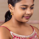 925 Silver Floral Jhumka Earrings