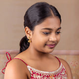 925 Silver Floral Jhumka Earrings