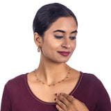 Green Heart 925 Silver Charm Chain Necklace