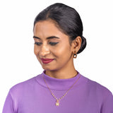 925 Silver Floral Charm Necklace