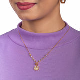 925 Silver Floral Charm Necklace