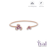 Lilac Whisper 925 Rose Gold Polish Women Silver Kada