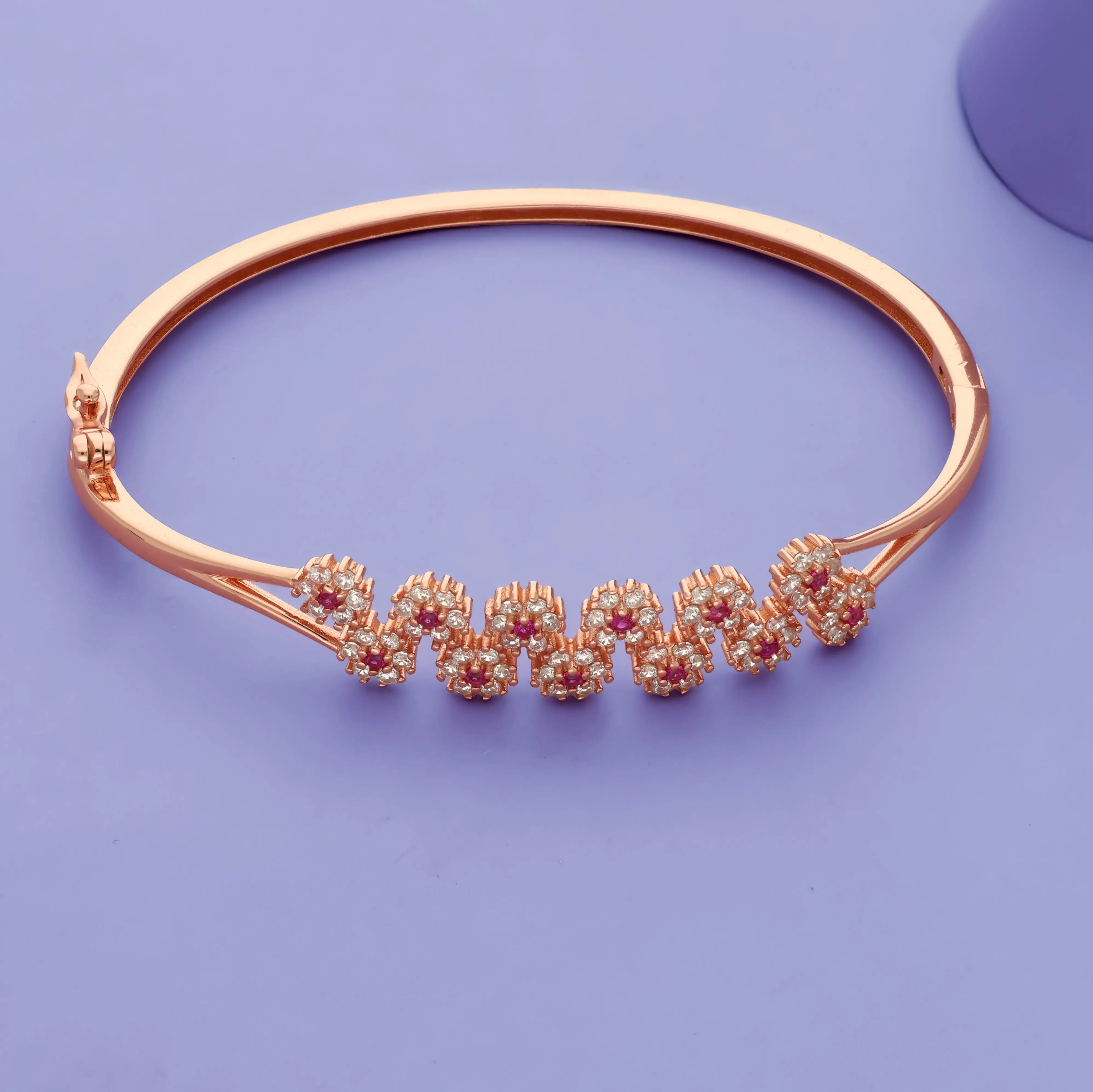 Floral Royale 925 Silver Kid Bangle