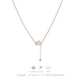 Charming Sky Charm Silver Necklace | 925 Hallmark | Rose Gold Polish | Ideal Valentine’s Day Gift
