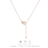 Floral Bloom Charm Silver Necklace | 925 Hallmark | Valentine’s Day Gift for Her