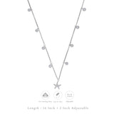 Starfish Charm Silver Necklace | 925 Hallmark | Minimalist Daily Wear| Ideal Valentine’s Day Gift for Women