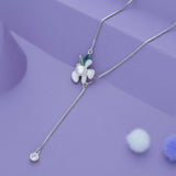 Floral Bloom Charm Silver Necklace | 925 Hallmark | Valentine’s Day Gift for Her