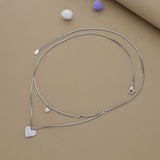 Sweet Symphony Hearts Charm Silver Necklace | 925 Hallmark | Ideal Valentine’s Day Gift