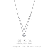Sweet Symphony Hearts Charm Silver Necklace | 925 Hallmark | Ideal Valentine’s Day Gift