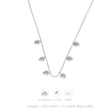 Multi-Heart Charm Silver Necklace | 925 Hallmark | Valentine’s Day Gift for Her