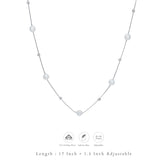 Moonbeam Pearl Silver Neckchain | 925 Hallmark | Water Pearl | Minimalist Daily Wear